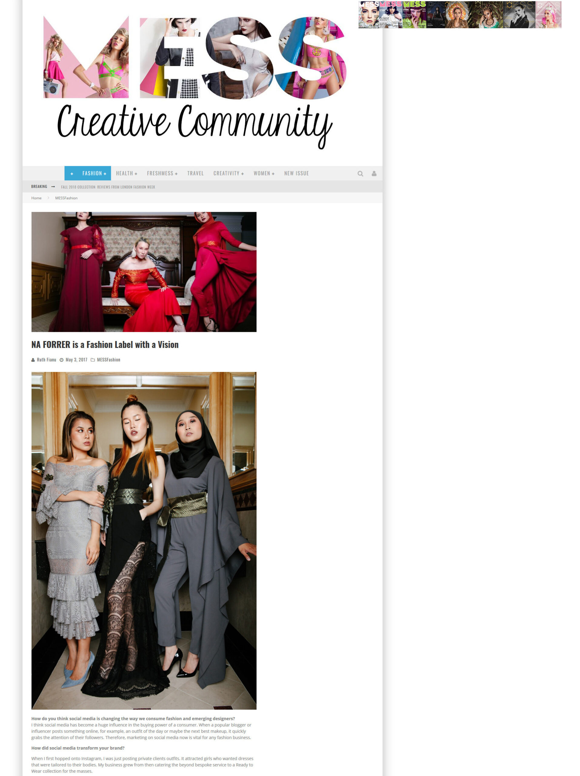 Media 2017 MESS CREATIVE COMMUNITY